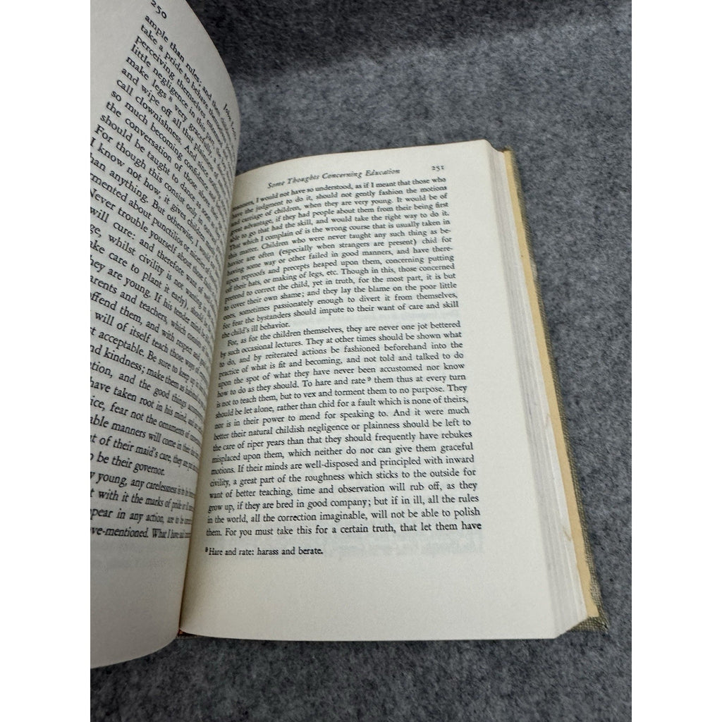 Classic Club Book John Locke “On Politics and Education” 1947