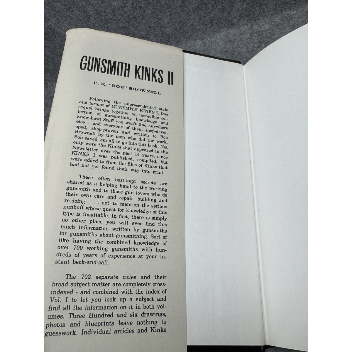 1983 Gunsmith Kinks II Bob Brownell Hardcover DJ Gunsmithing Repair Manual