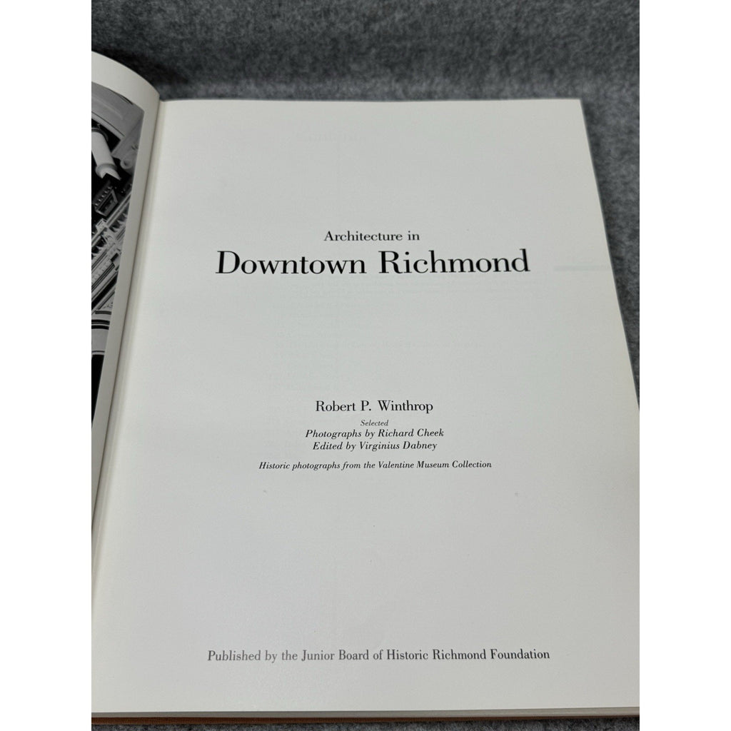 Architecture in Downtown Richmond 1982 HC Robert P Winthrop Virginia