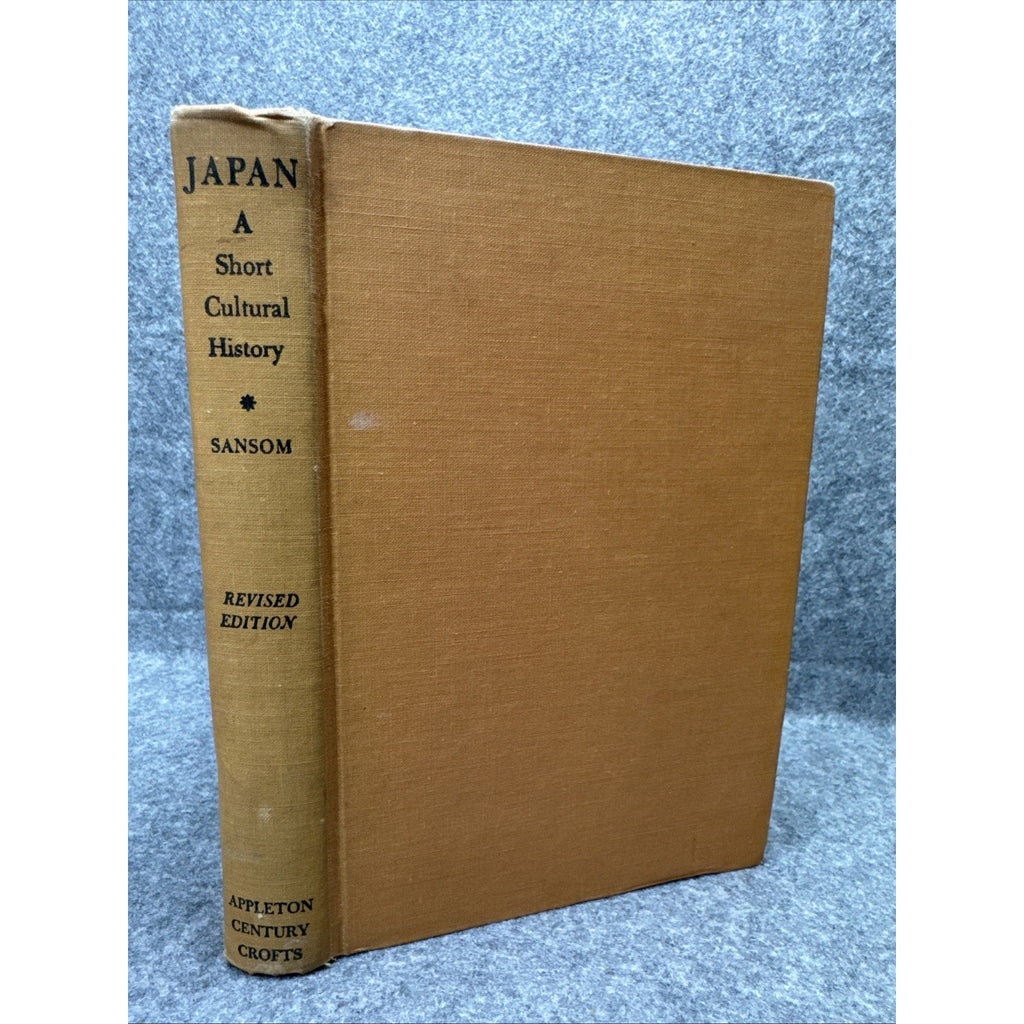 G B SANSOM / Japan A Short Cultural History 1st Edition 1943