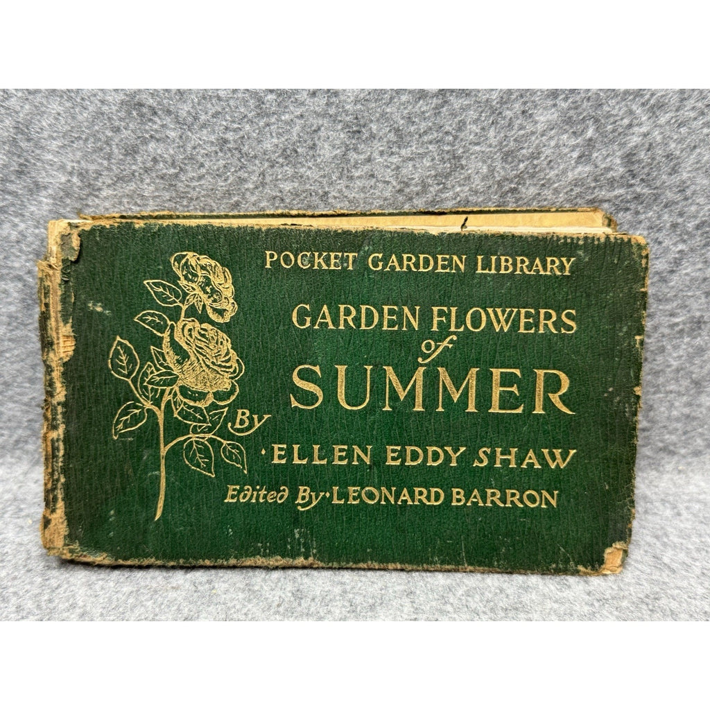 1917 Garden Flowers of Summer Ellen Eddy Shaw Pocket Guide Color Plates