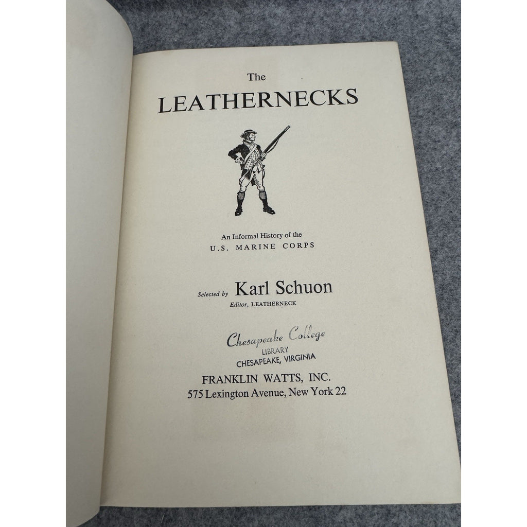 1963 The Leathernecks U.S. Marine Corps History HC DJ 1st Printing