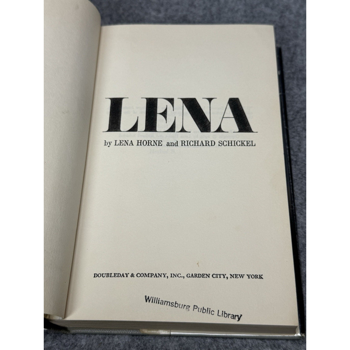 Lena Horne Autobiography Richard Schickel Vintage Hardcover Dust Jacket