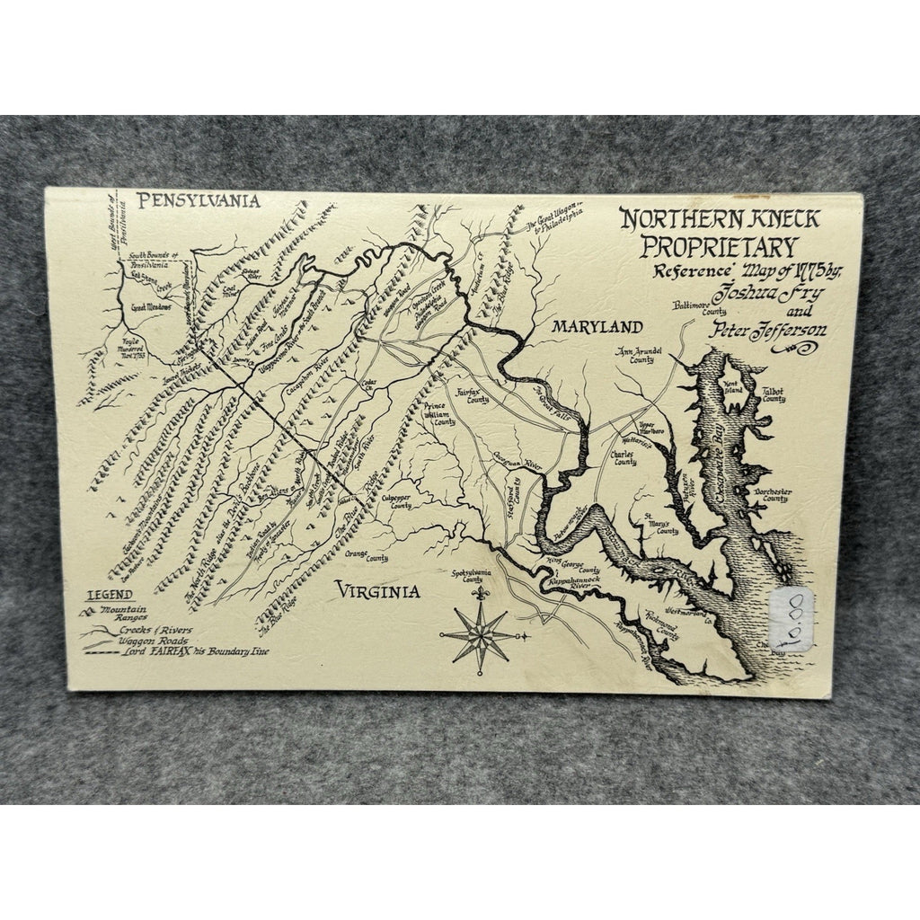The Fairfax Line Historic Landmark Thomas Lewis Journal 1746 Virginia Map