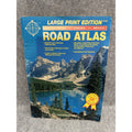 Universal Large Print Road Atlas USA Canada Mexico Vintage Map Book