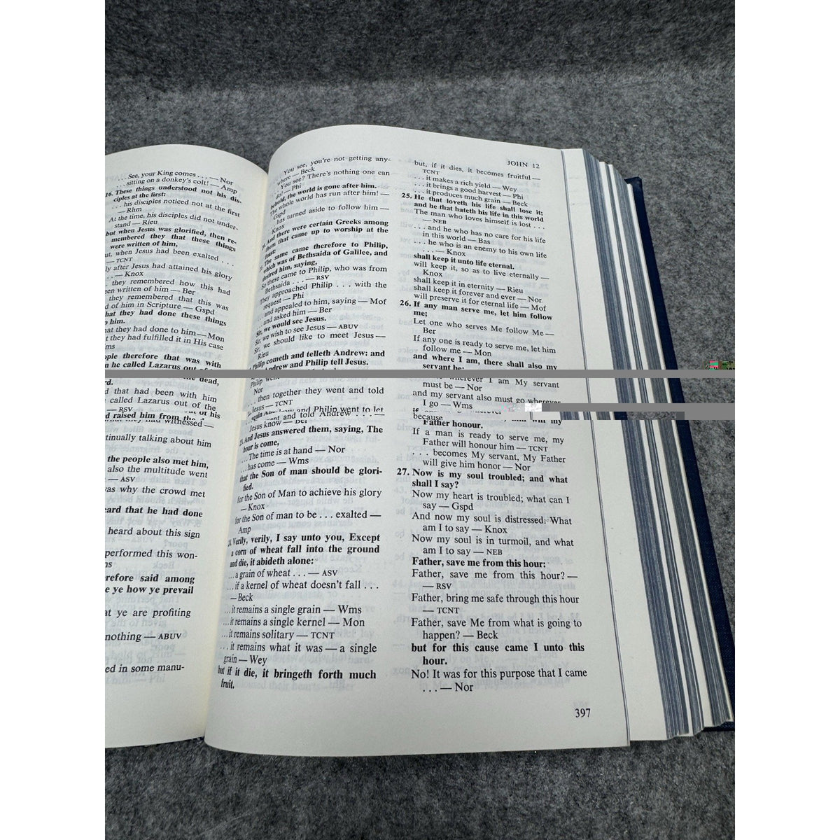 1967 New Testament From 26 Translations Curtis Vaughan Zondervan Hardcover