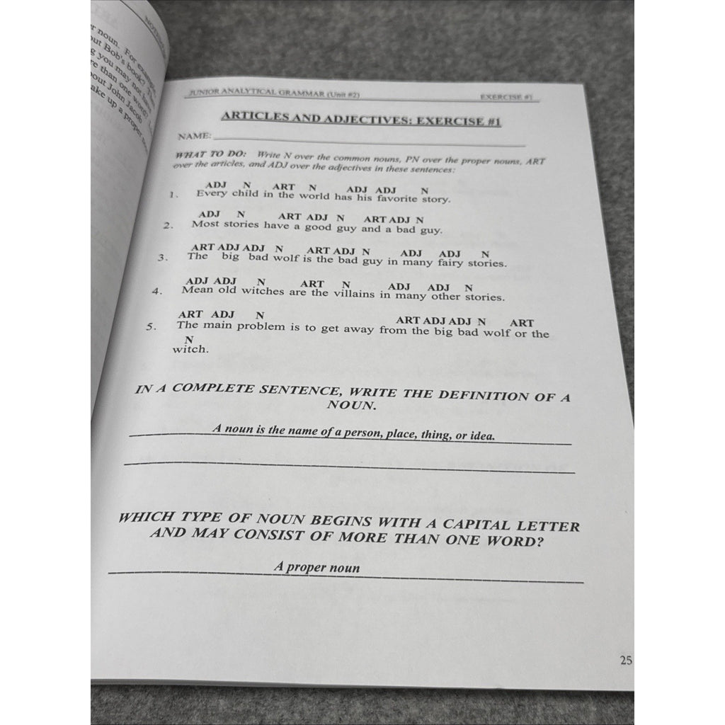 Junior Analytical Grammar Teacher Book by R. Robin Finley (1996, Trade...
