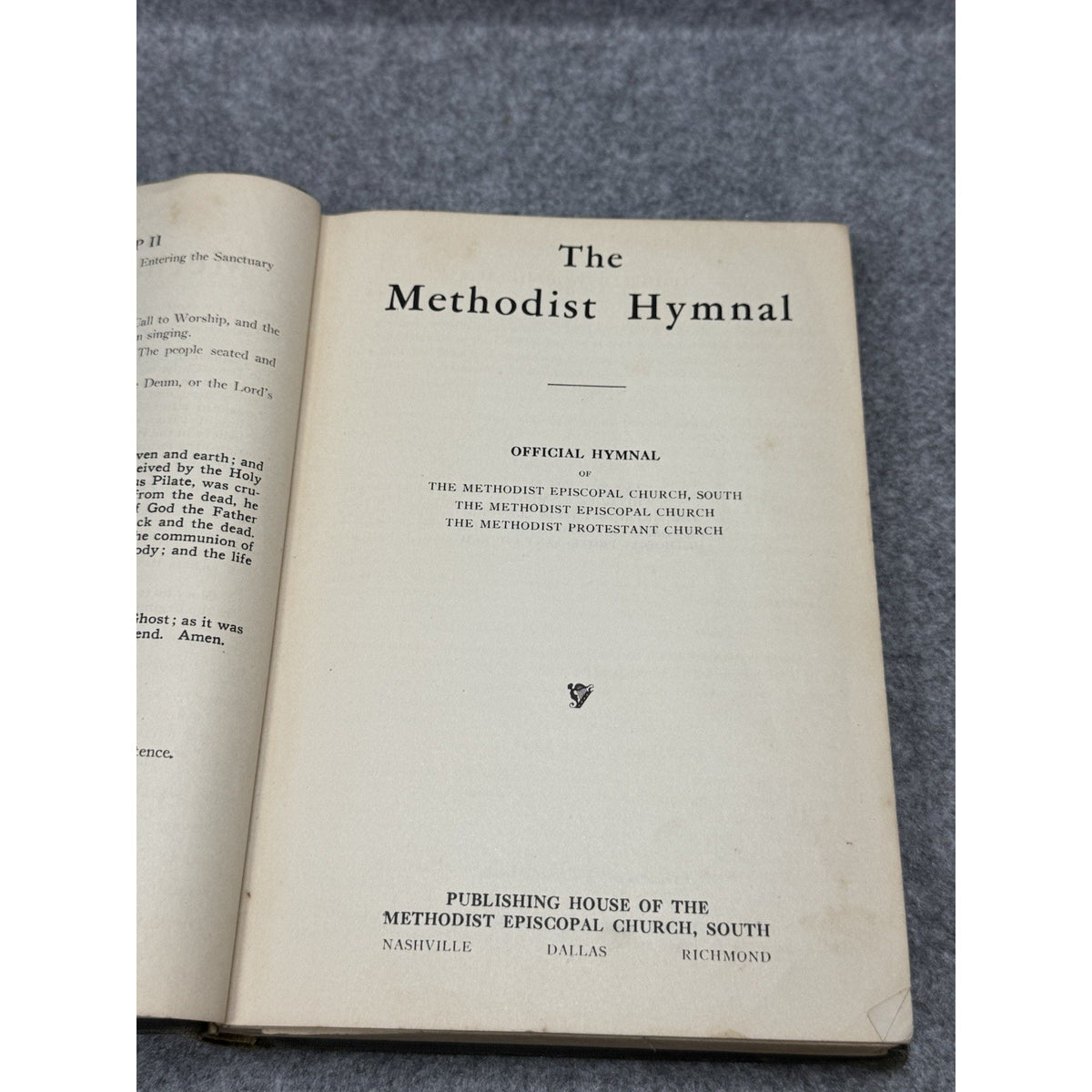 1935 The Methodist Hymnal First Edition Hardcover Official Hymnal Church