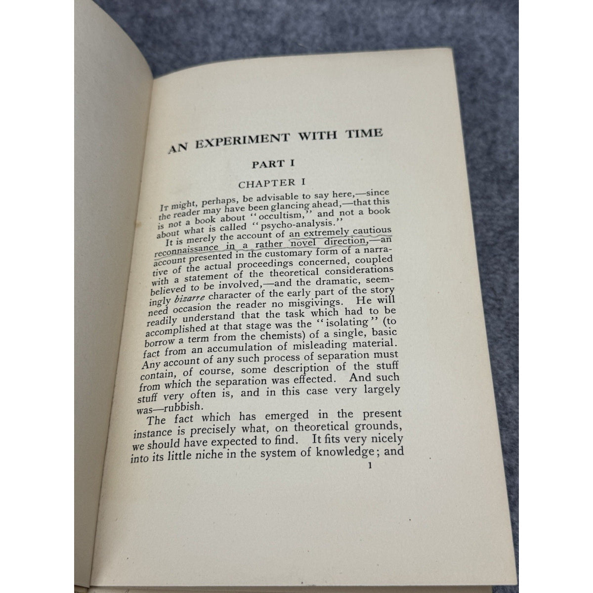 1927 An Experiment With Time J W Dunne First Edition Precognition Hardcover