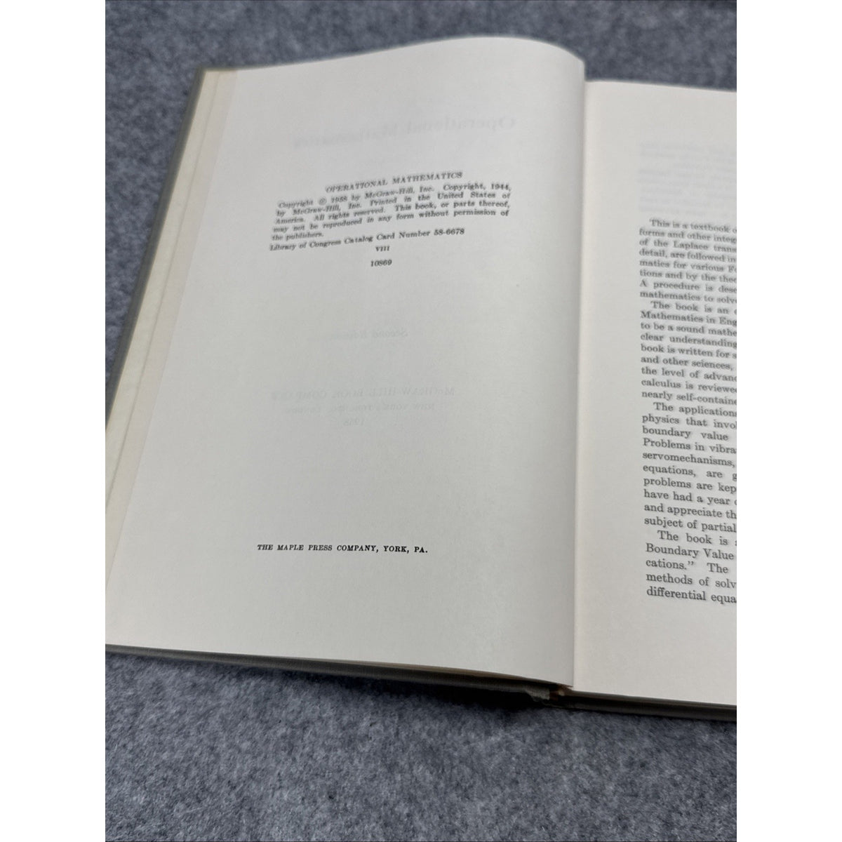 Operational Mathematics 2nd Edition By Churchill Vintage 1958