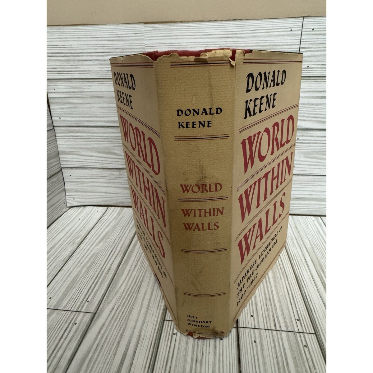 Donald Keene World Within Walls 1976 1st Ed HC DJ Japanese Literature Edo