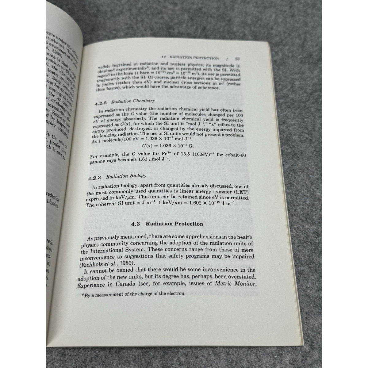 1985 SI Units Radiation Protection Measurements NCRP Report No. 82 Nuclear