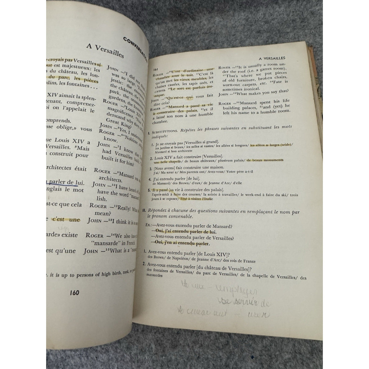 Basic Conversational French by Julian Harris & Andre Leveque - 1962 Textbook HC