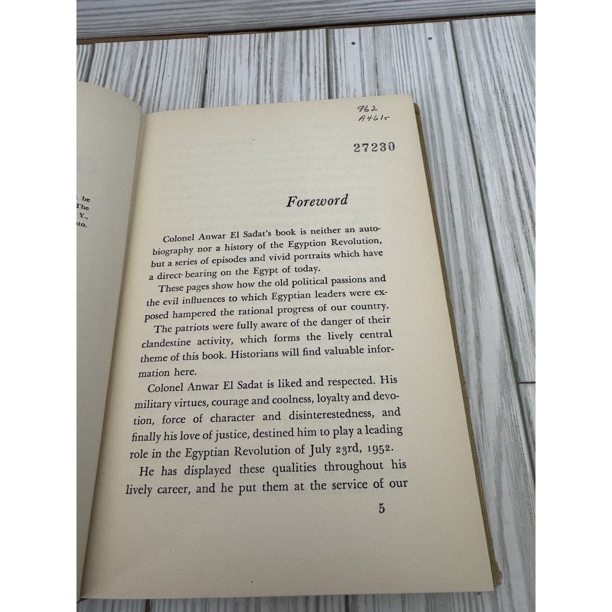 Revolt on the Nile by Colonel Anwar El Sadat - John Day Co HC 1957