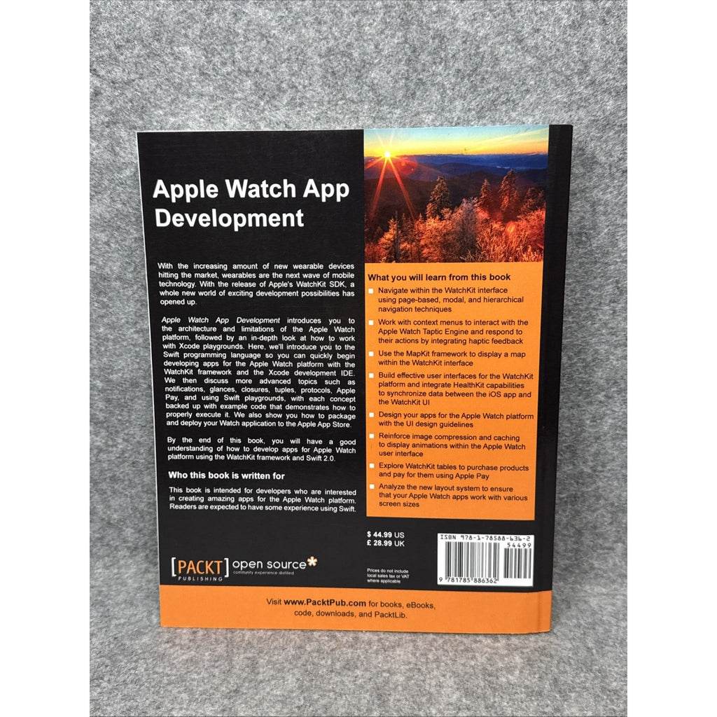 Apple Watch App Development by Steven F. Daniel (2016, Trade Paperback)