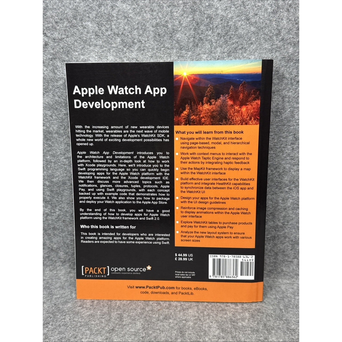 Apple Watch App Development by Steven F. Daniel (2016, Trade Paperback)