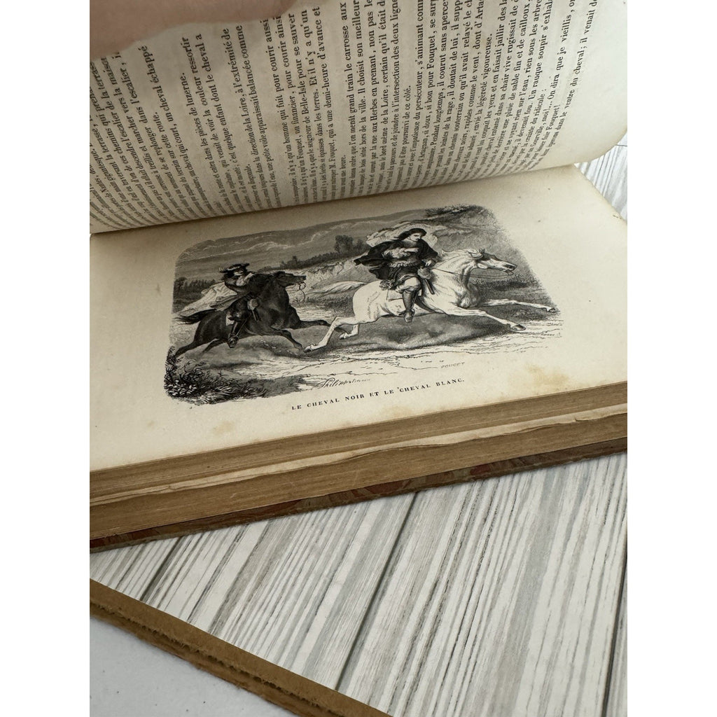Alexandre Dumas Le Vicomte de Bragelonne Vol 2 Antique French Leather