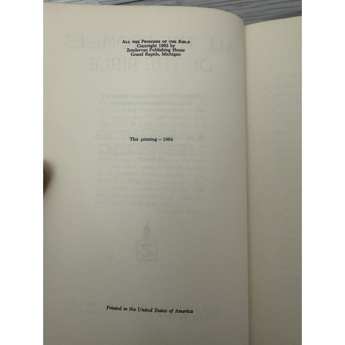 All the Promises of the Bible 1964 HC Herbert Lockyer Zondervan