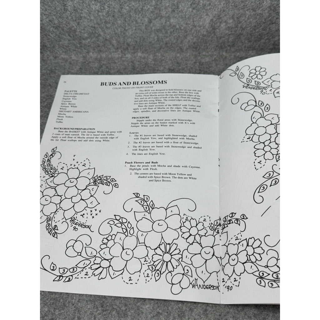 1990 Tolehaven Collection III Gail Anderson Floral Tole Painting Pattern Book