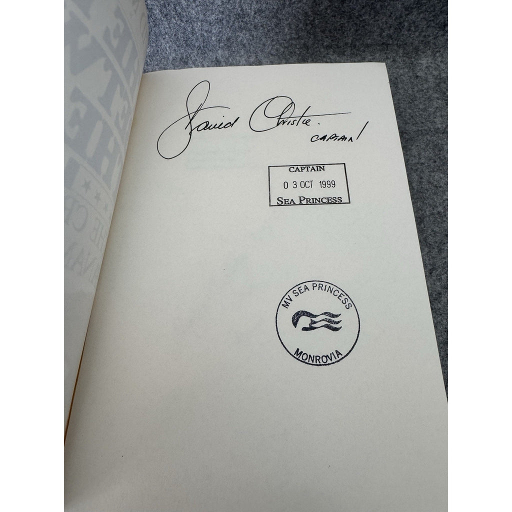 David McCullough Path Between Seas PB Signed Captain Sea Princess Panama
