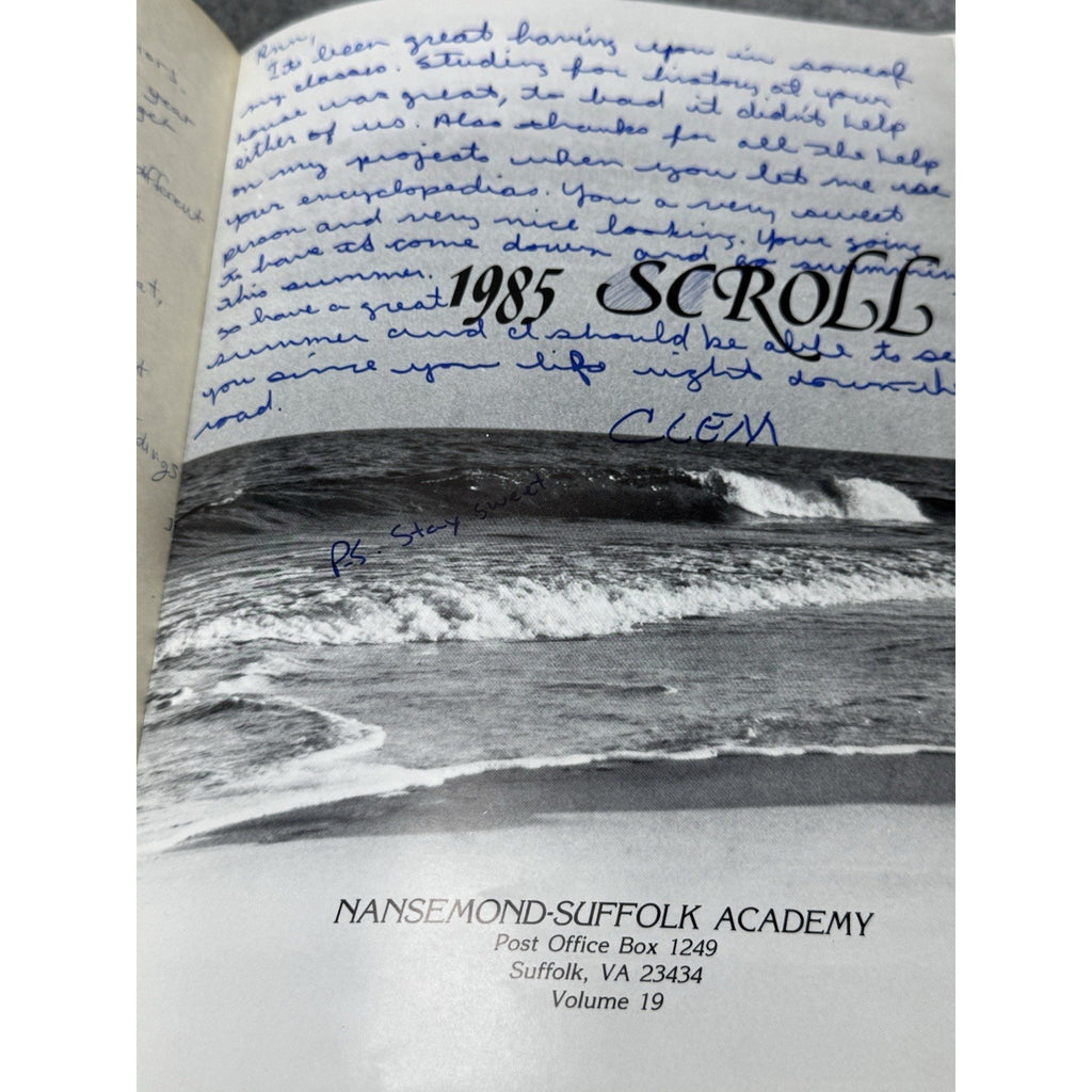1985 Nansemond Suffolk Academy Yearbook The Scroll Suffolk Virginia