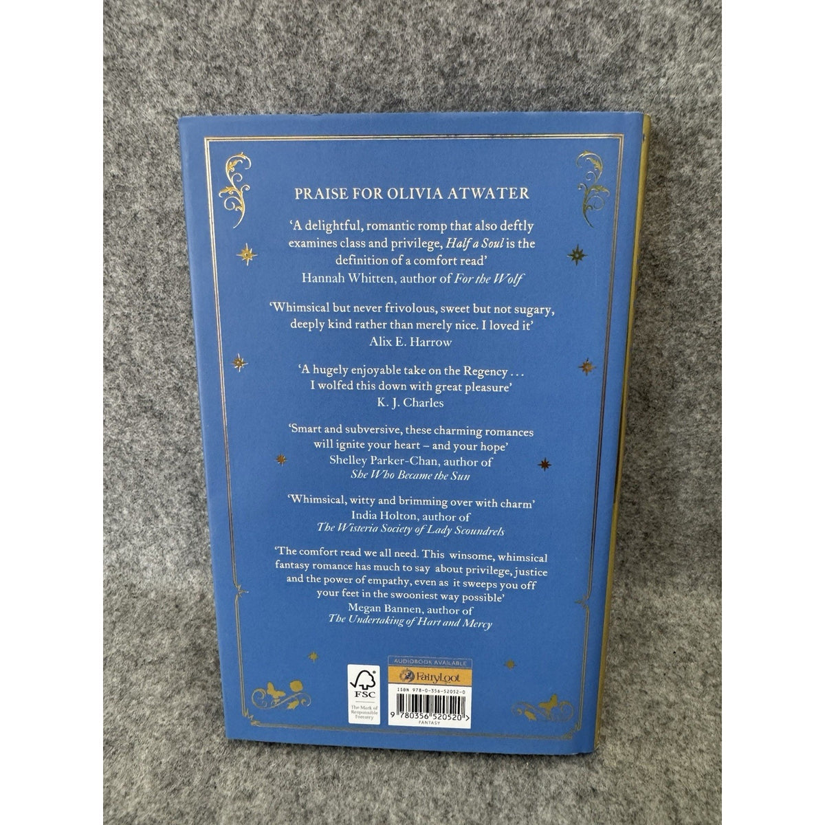 Signed Ten Thousand Stitches Olivia Atwater FairyLoot HC 2022