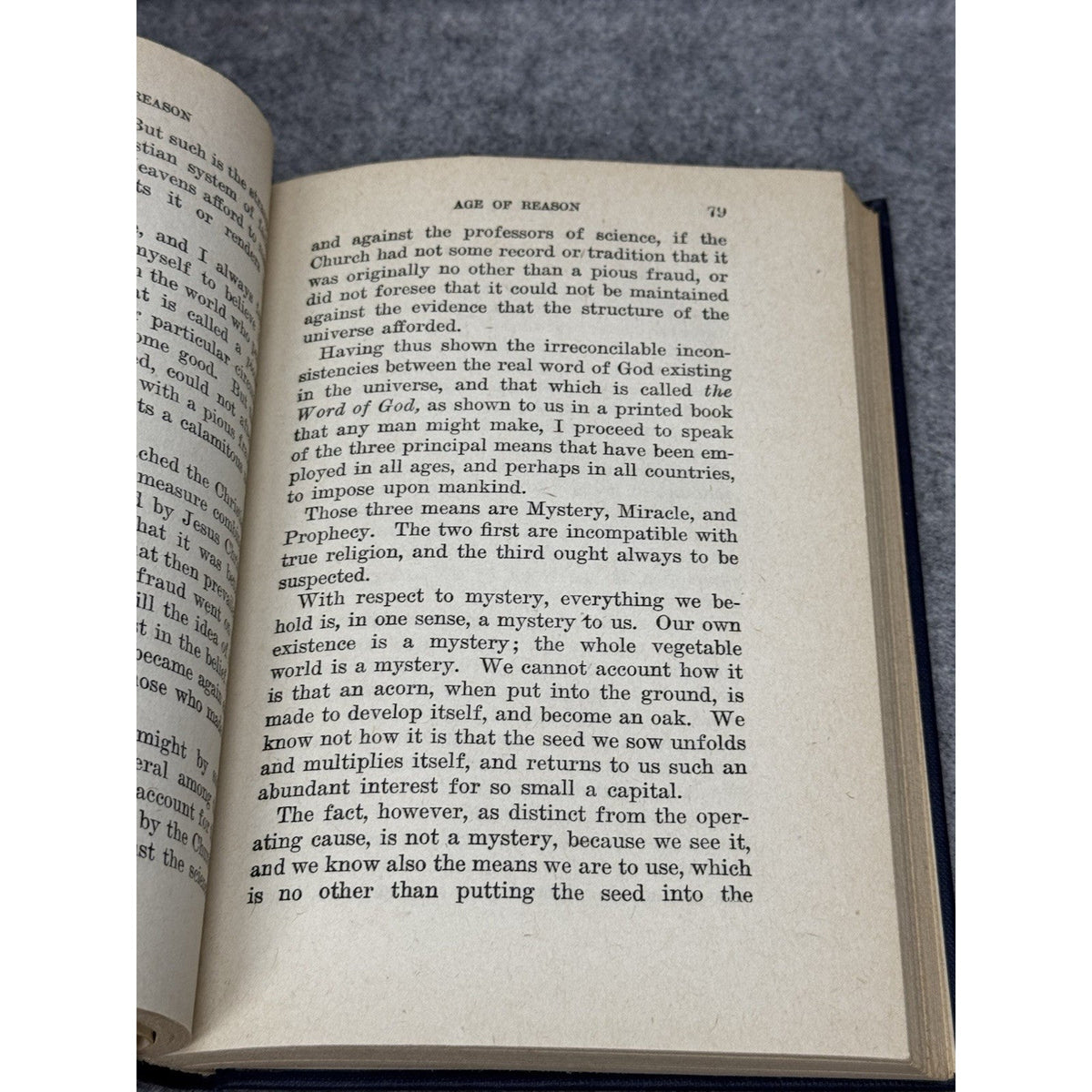 1942 Age of Reason Thomas Paine Religion Deism Philosophy Willey Hardcover