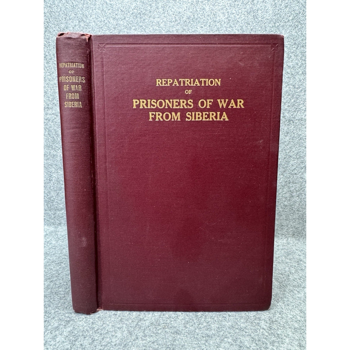 1924 Repatriation Prisoners of War from Siberia WWI Russia Map Scarce