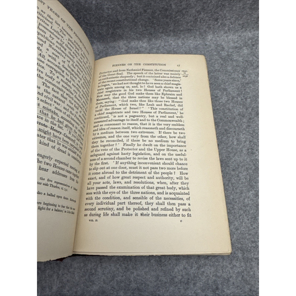 The last years of the protectorate C. H. FIRTH vol 2 1657-1658 year 1909 HC