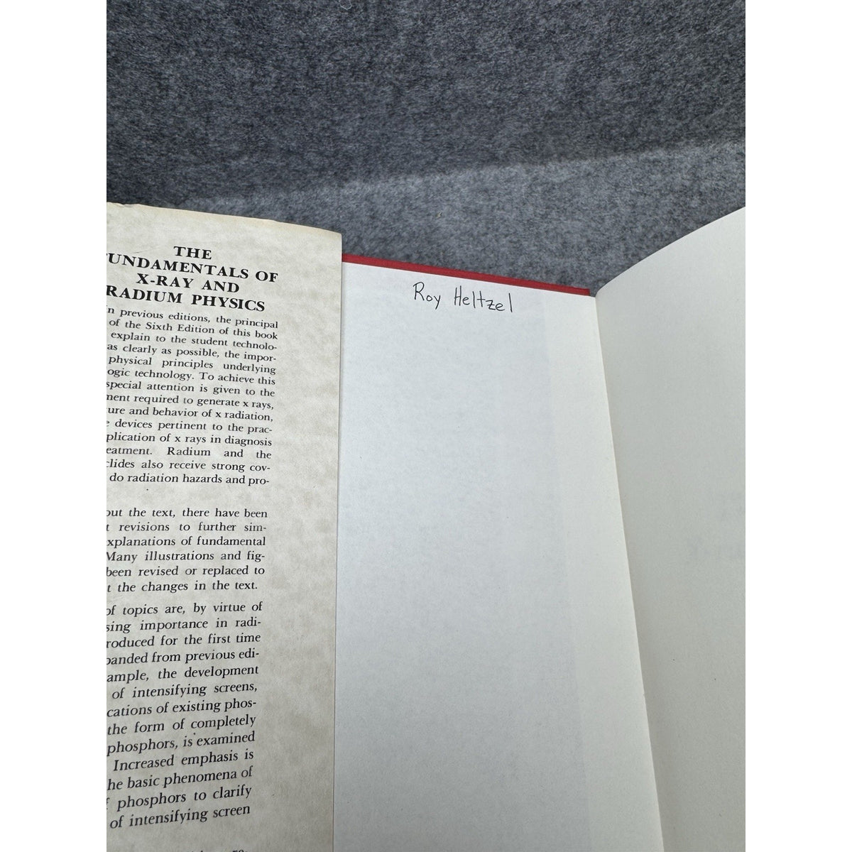 Fundamentals of X-Ray and Radium Physics Joseph Selman 6th Ed 1980 HC DJ