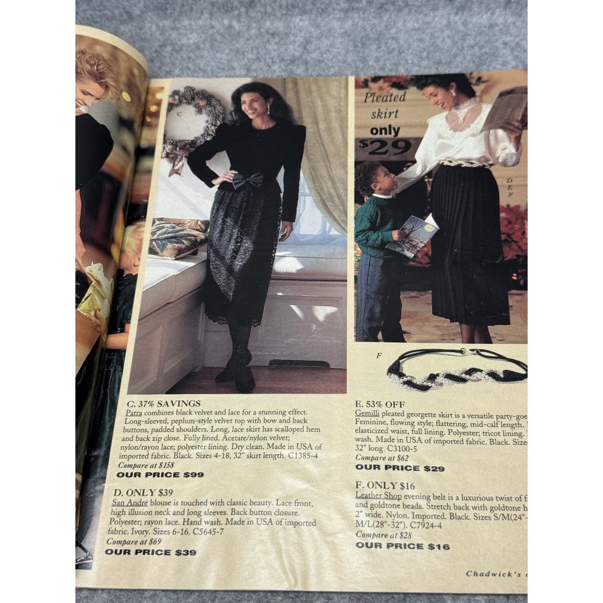 Vintage Chadwick’s of Boston Holiday Fashion Catalog Christmas Dresses Clothing