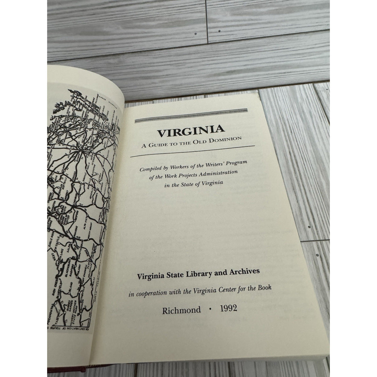 Virginia A Guide To The Old Dominion 1992 HC WPA Writers Program Travel Guide