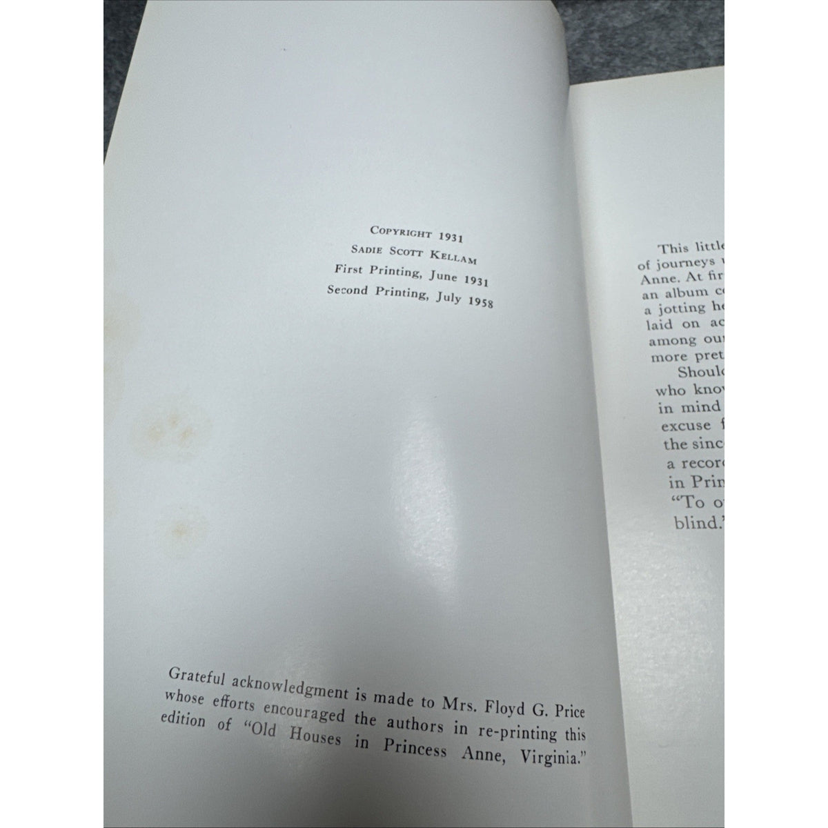 Old houses in Princess Anne Virginia Kellam 1958 HC