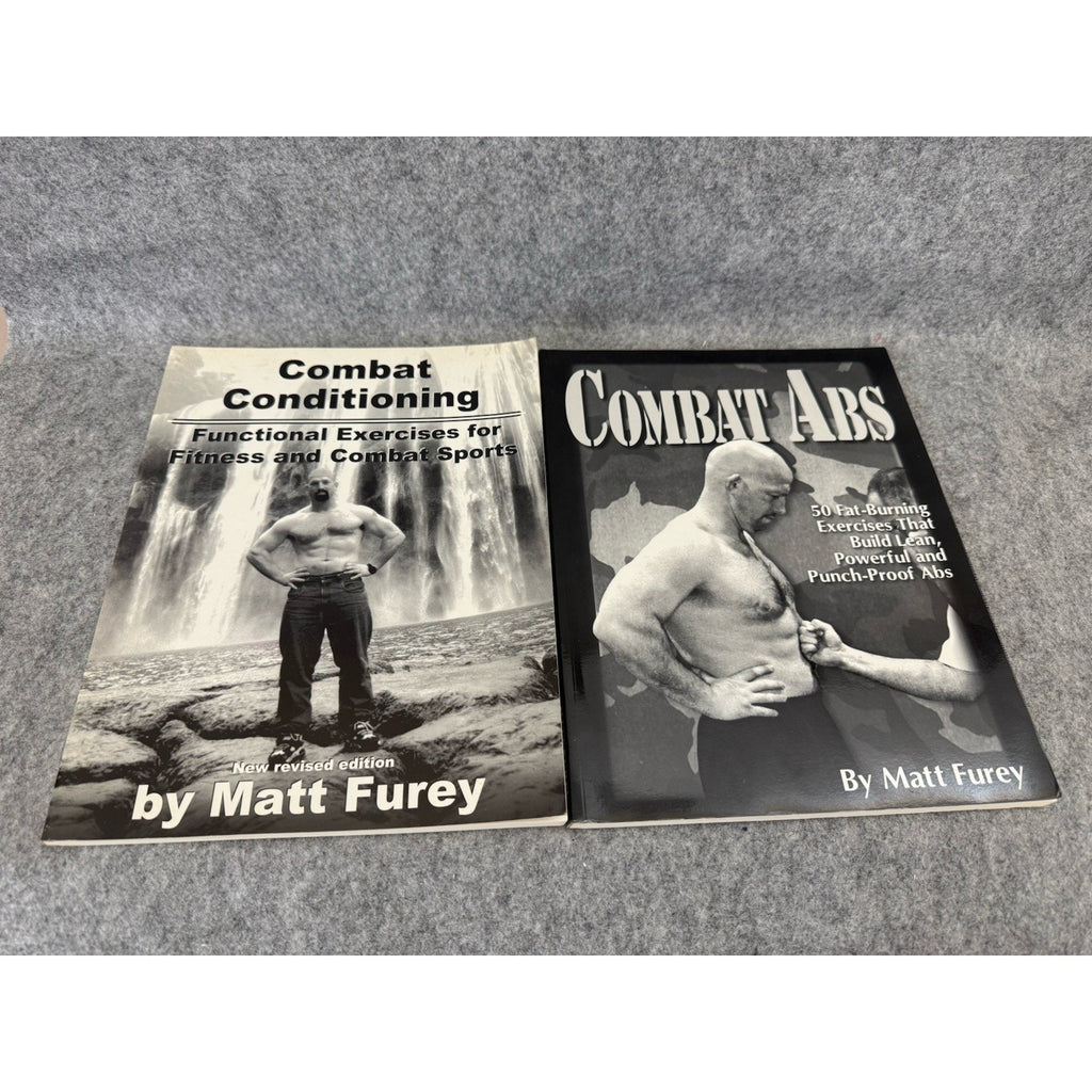 Matt Furey Combat Conditioning & Combat Abs 2 Book Lot Training Fitness
