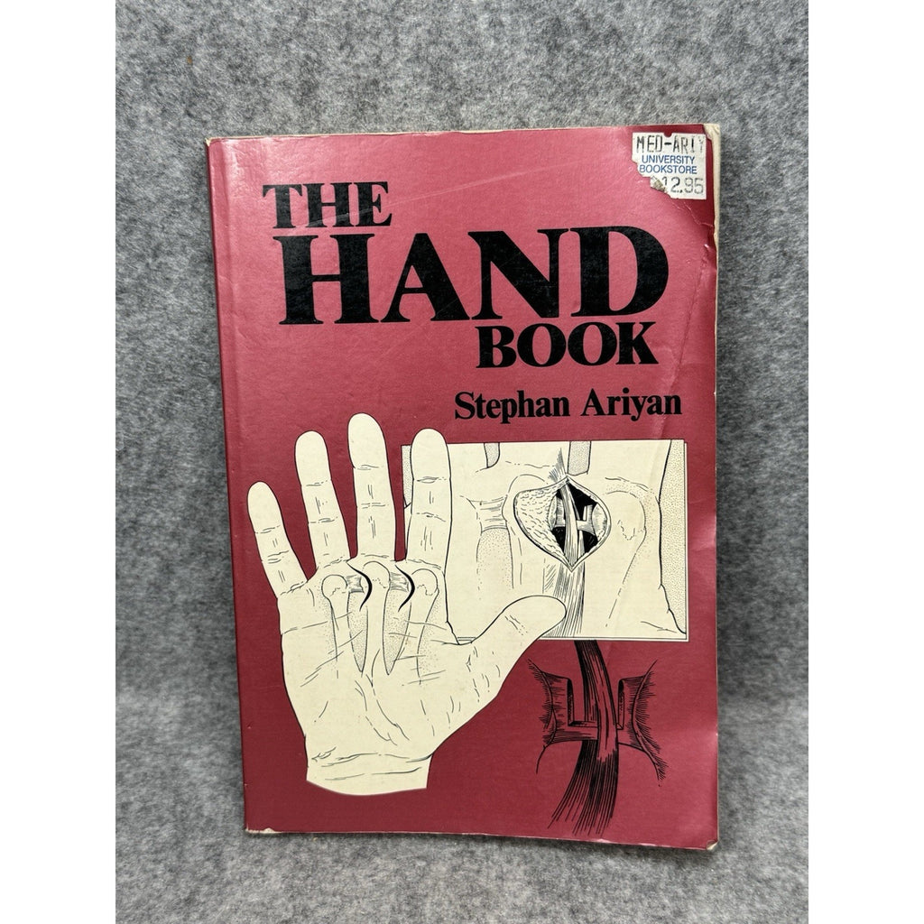 The Hand Book Stephan Ariyan 1989 Hand Surgery Reconstructive Medical Text