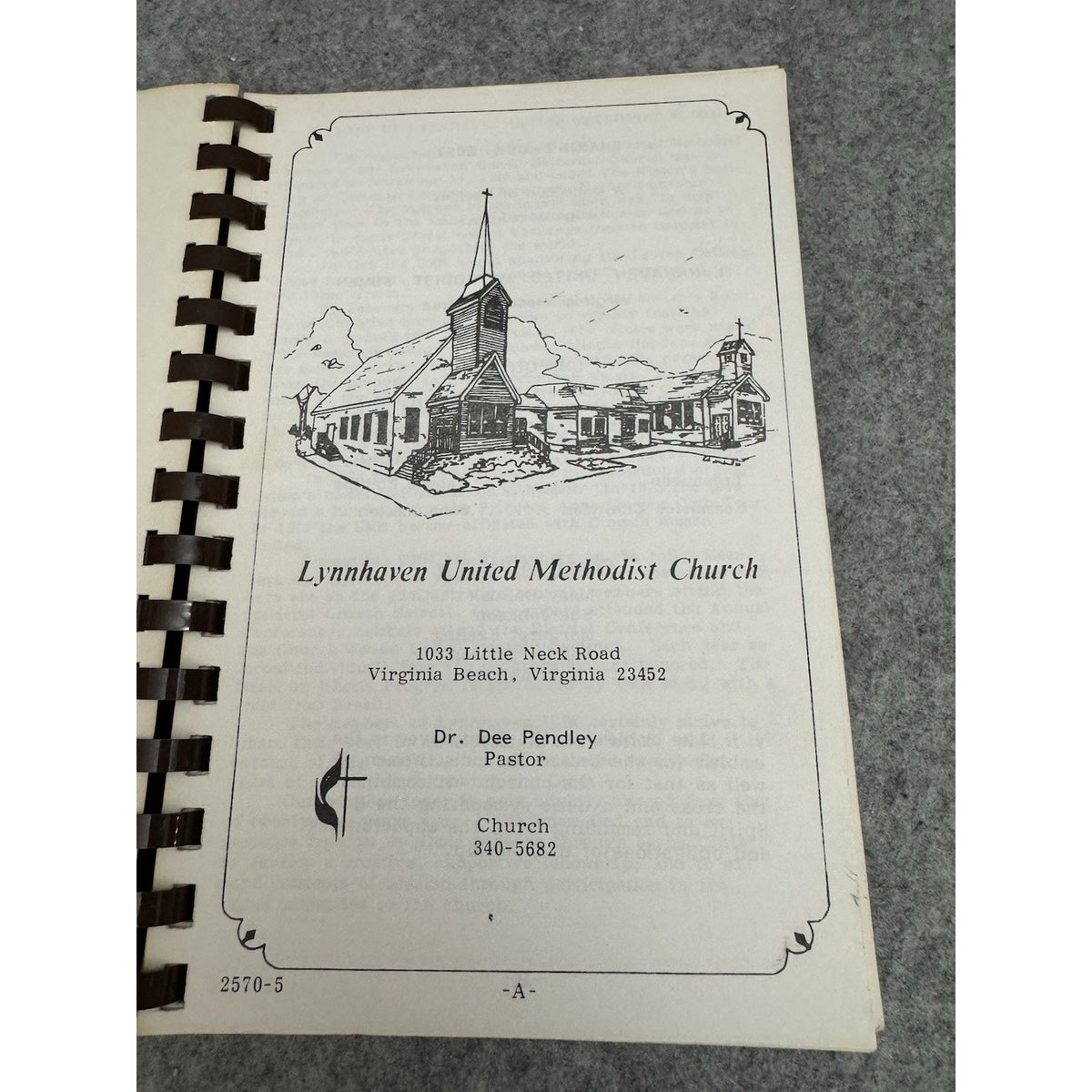 Sharing Our Best Lynnhaven United Methodist Women Cookbook 1985 VA Beach