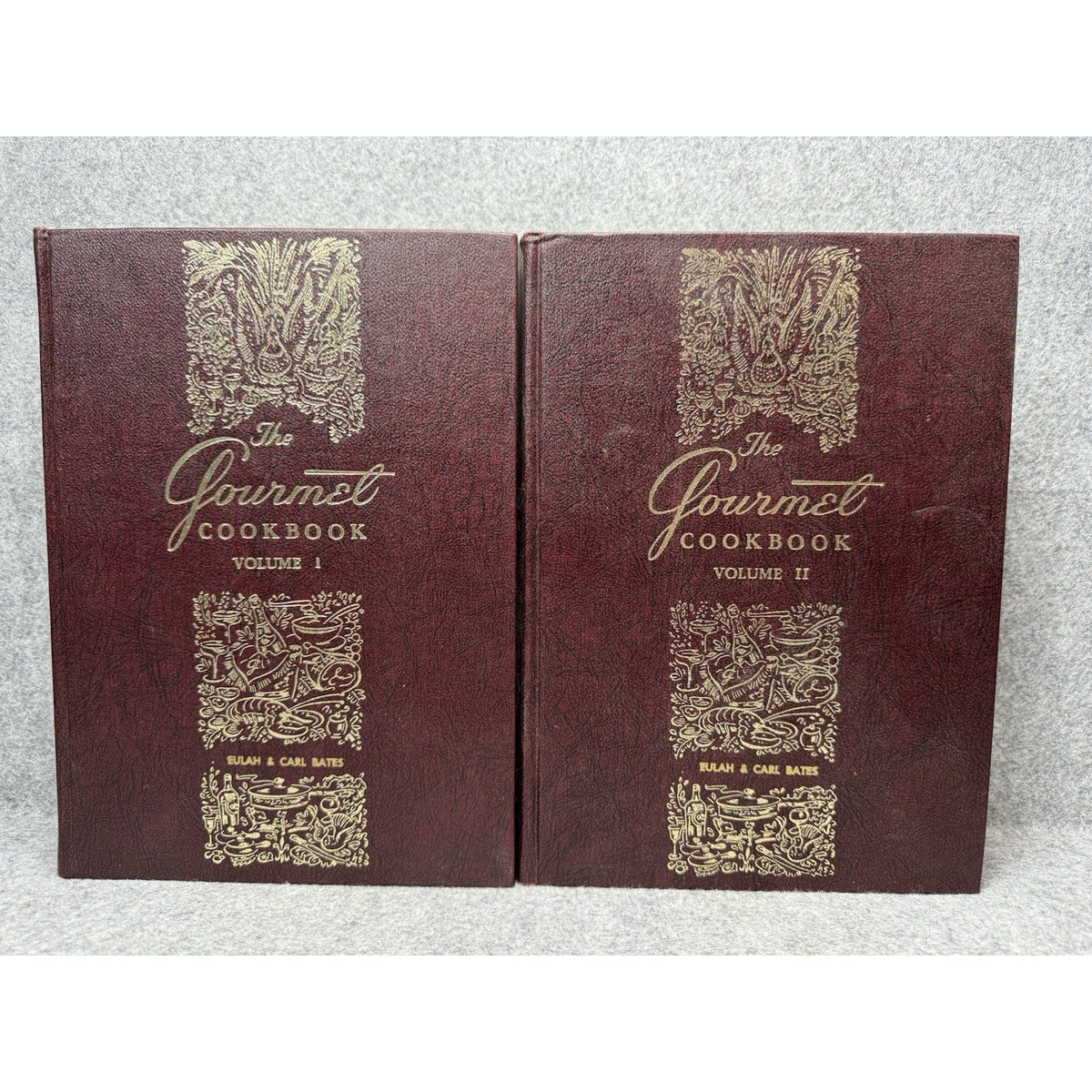 Gourmet Cookbook Vol I II 2 Volume Set Revised 1974 Vintage Hardcover Recipes