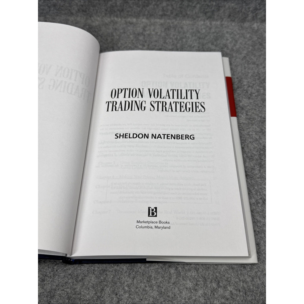 Option Volatility Trading Strategies by Sheldon Natenberg (2013, Hardcover)