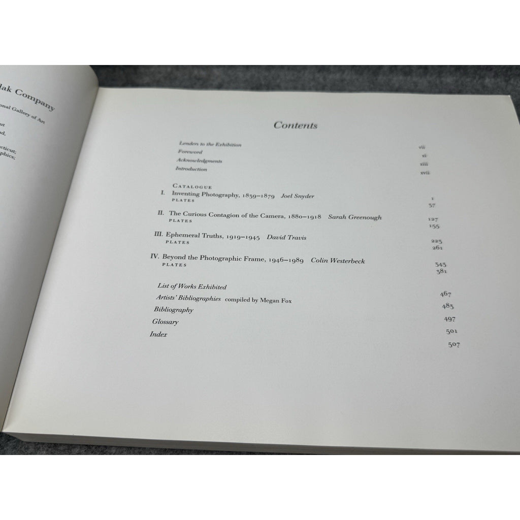 1989 On the Art of Fixing a Shadow Photography First Edition Exhibition Catalog