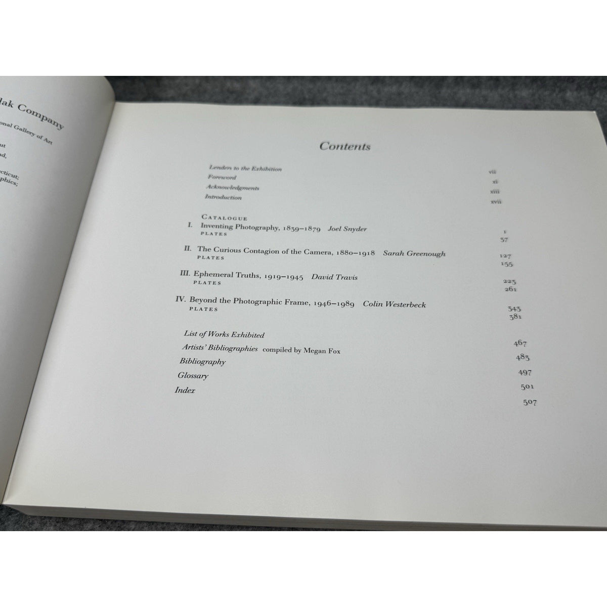 1989 On the Art of Fixing a Shadow Photography First Edition Exhibition Catalog