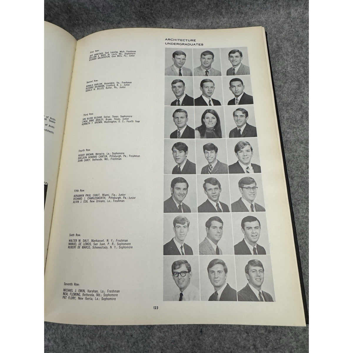 1968 Tulane University Jambalaya Yearbook New Orleans Hardcover Annual